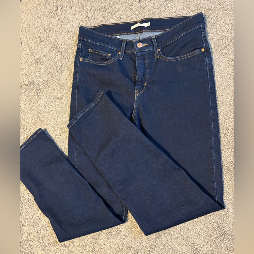 Dark Blue Denim Jeans